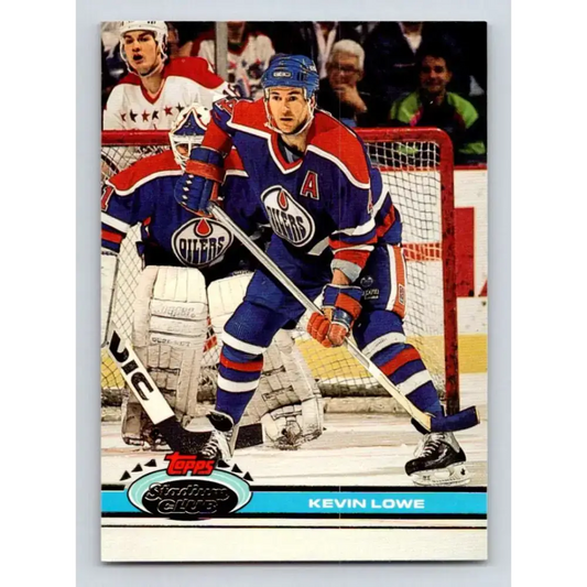 1991-92 Topps Stadium Club #179 Kevin Lowe NM-MT Edmonton Oilers Hockey Card - Hockey Card Single
