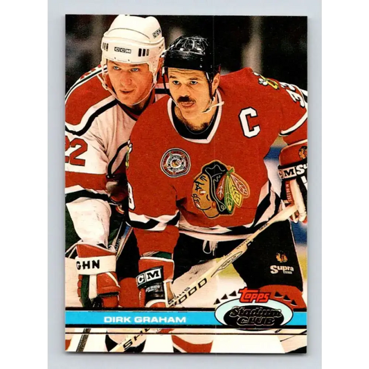 1991-92 Topps Stadium Club #181 Dirk Graham NM-MT Chicago Blackhawks Hockey Card - Hockey Card Single