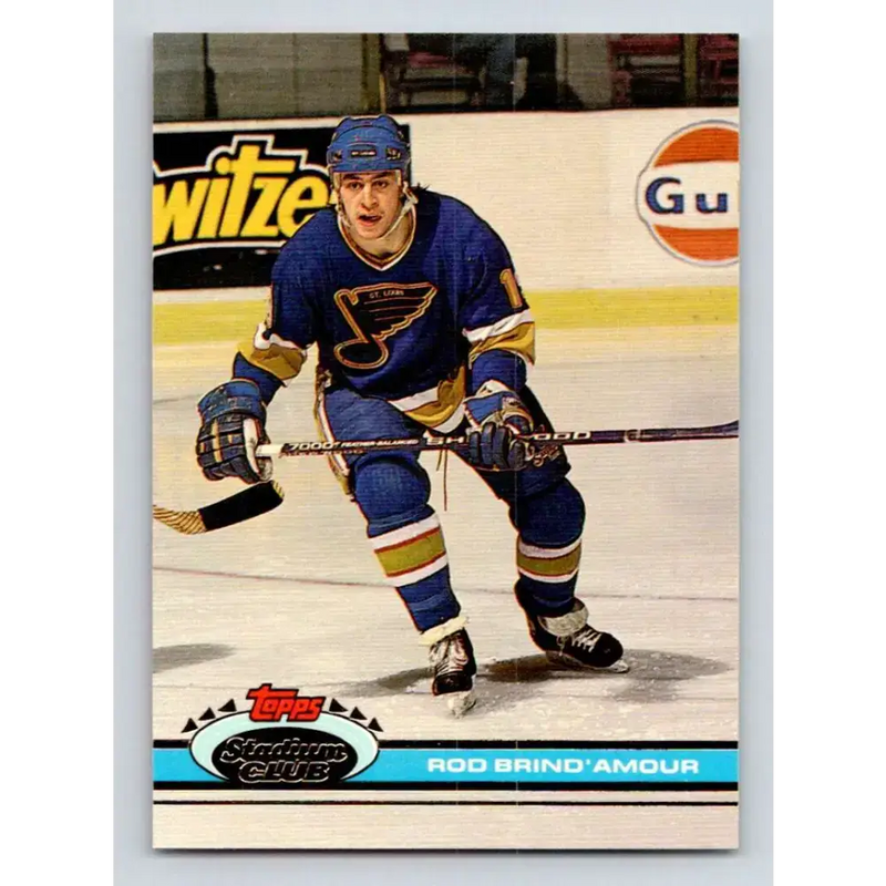 1991-92 Topps Stadium Club #184 Rod Brind’Amour NM-MT St. Louis Blues Hockey Card - Hockey Card Single