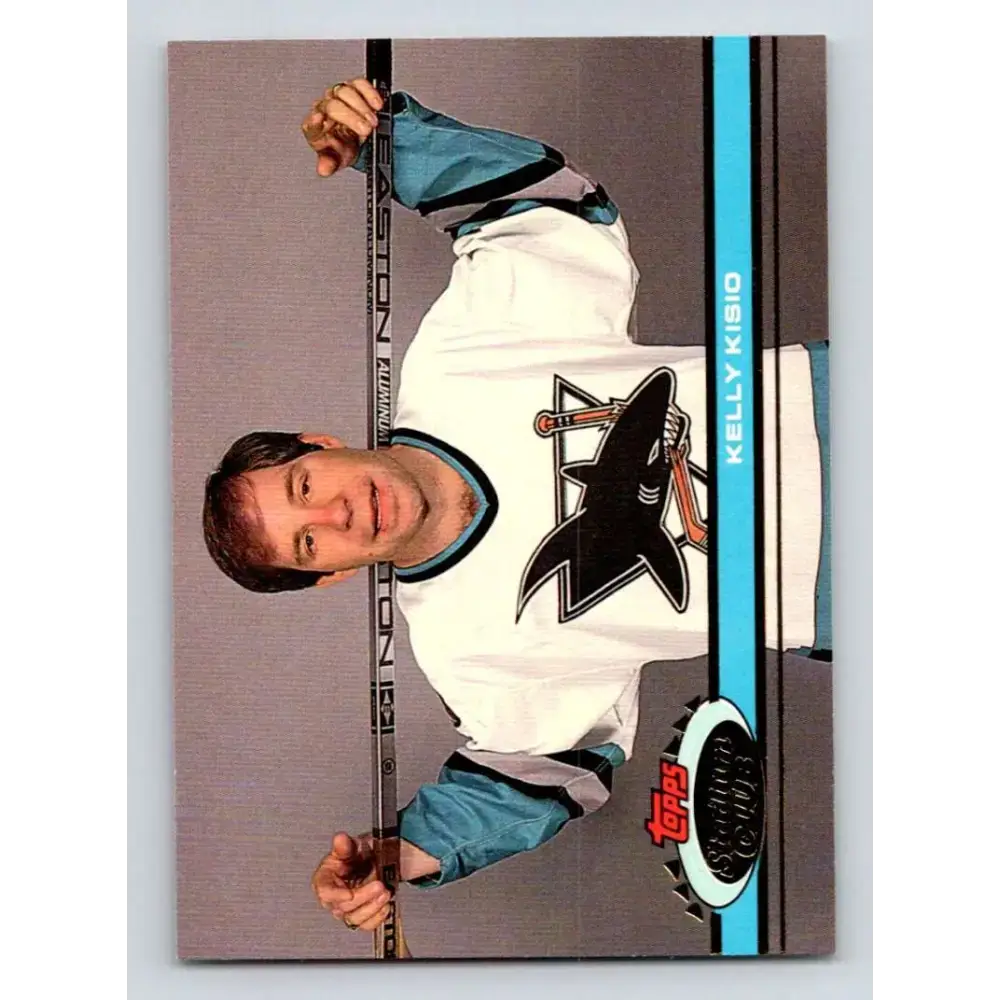 1991-92 Topps Stadium Club #186 Kelly Kisio NM-MT San Jose Sharks Hockey Card - Hockey Card Single