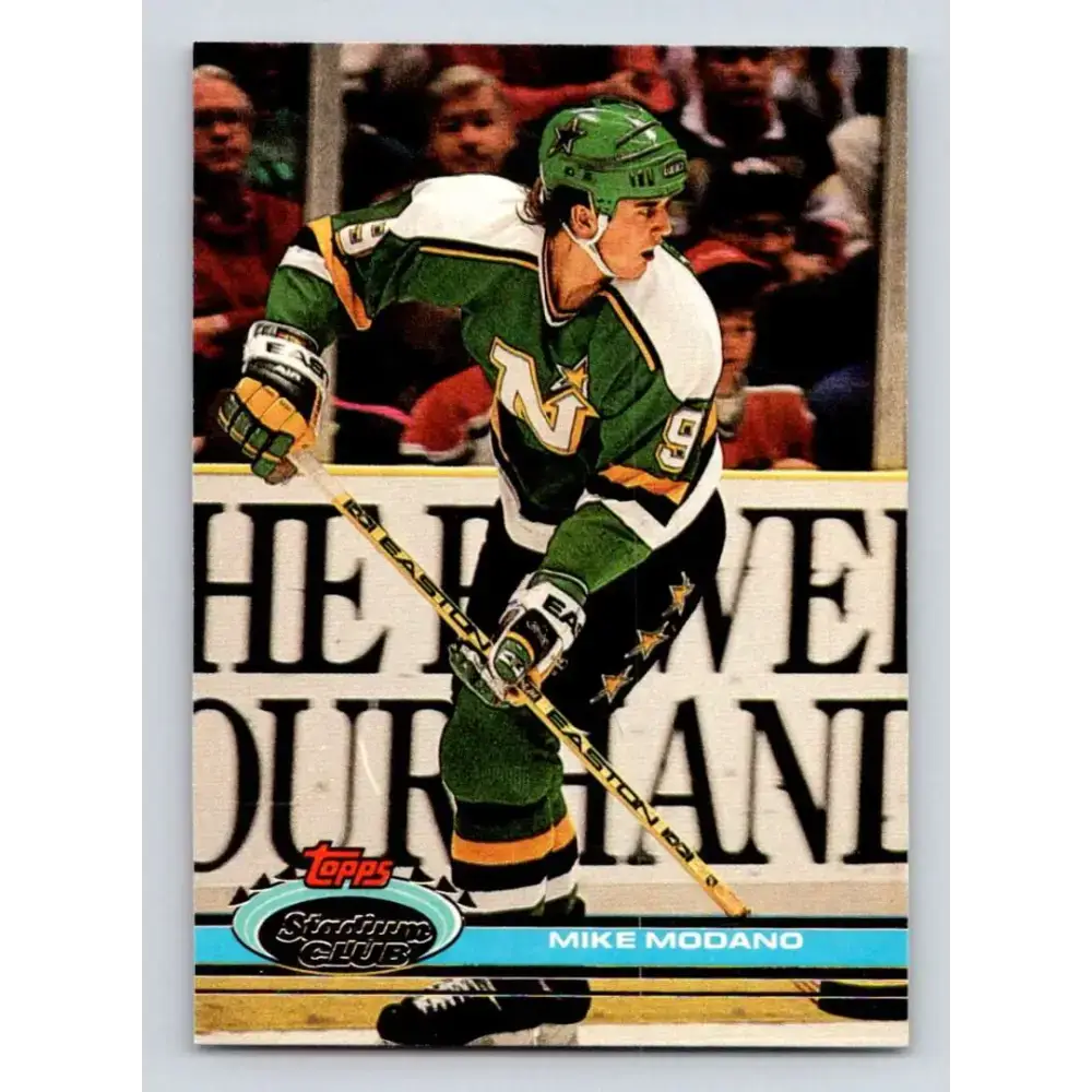 1991-92 Topps Stadium Club #187 Mike Modano NM-MT Minnesota North Stars Hockey Card - Hockey Card Single