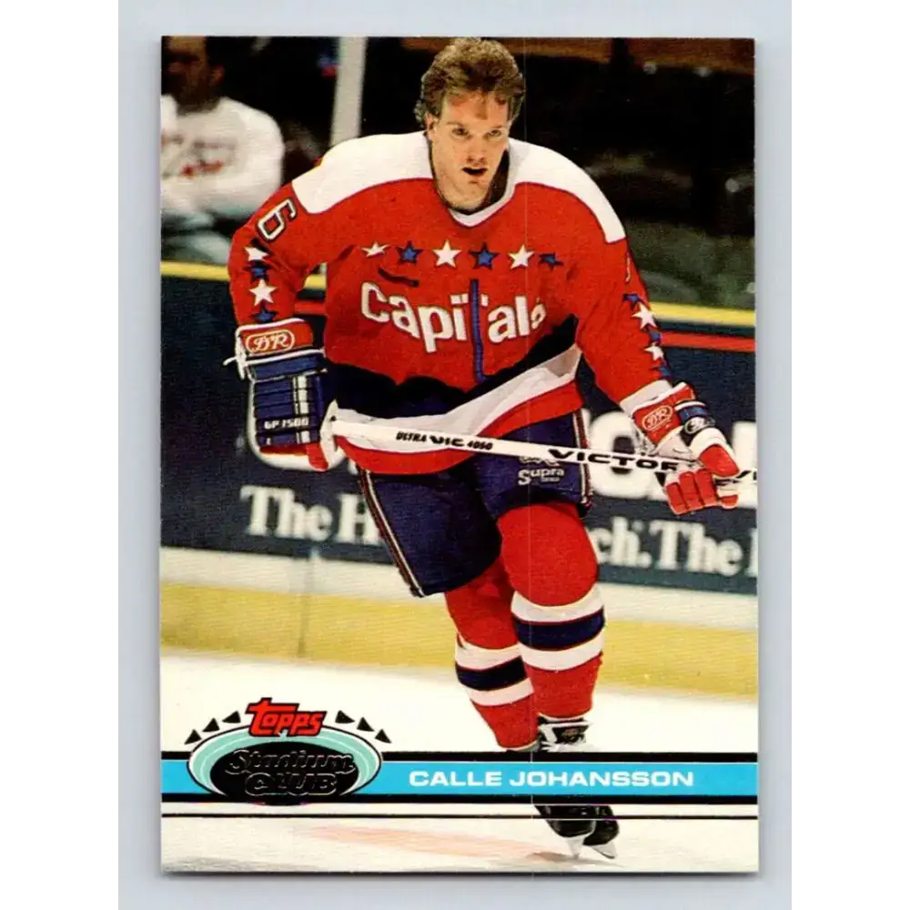 1991-92 Topps Stadium Club #188 Calle Johansson NM-MT Washington Capitals Hockey Card - Hockey Card Single