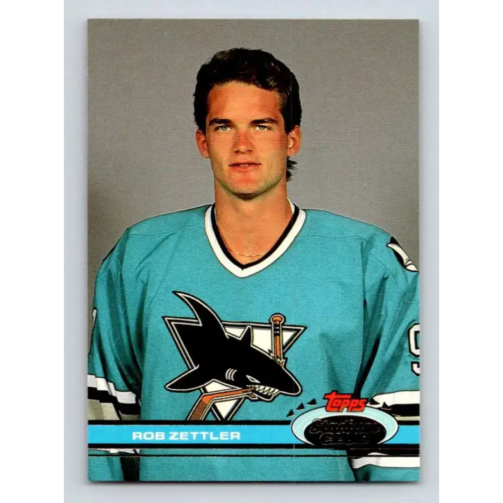 1991-92 Topps Stadium Club #194 Rob Zettler NM-MT San Jose Sharks Hockey Card - Hockey Card Single