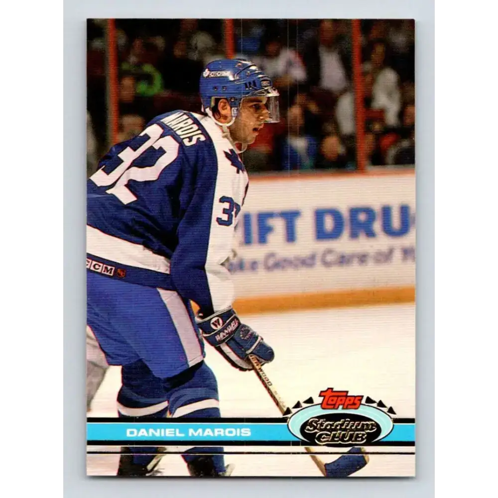 1991-92 Topps Stadium Club #197 Daniel Marois NM-MT Toronto Maple Leafs Hockey Card - Hockey Card Single