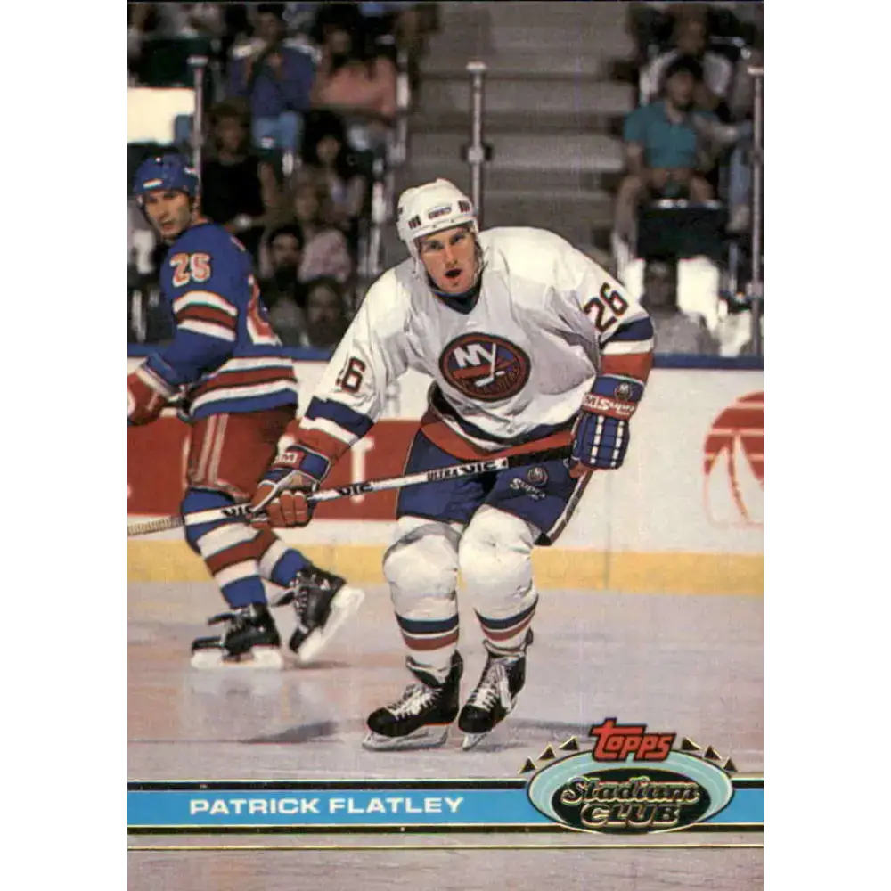 1991-92 Topps Stadium Club #20 Pat Flatley NM-MT New York Islanders Hockey Card - Hockey Card Single