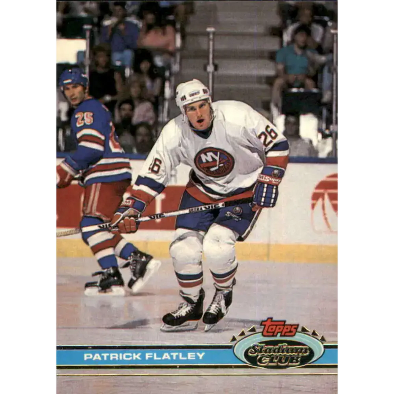 1991-92 Topps Stadium Club #20 Pat Flatley NM-MT New York Islanders Hockey Card - Hockey Card Single