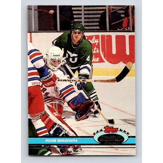 1991-92 Topps Stadium Club #200 Rob Brown NM-MT Hartford Whalers Hockey Card - Hockey Card Single