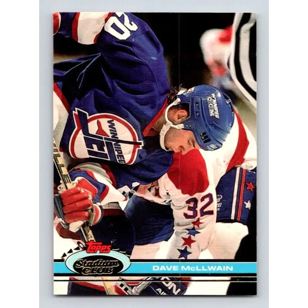 1991-92 Topps Stadium Club #202 Dave McLlwain NM-MT Buffalo Sabres Hockey Card - Hockey Card Single