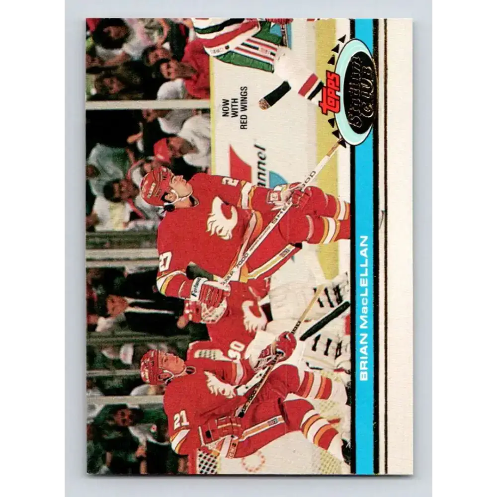 1991-92 Topps Stadium Club #206 Brian MacLellan NM-MT Detroit Red Wings Hockey Card - Hockey Card Single