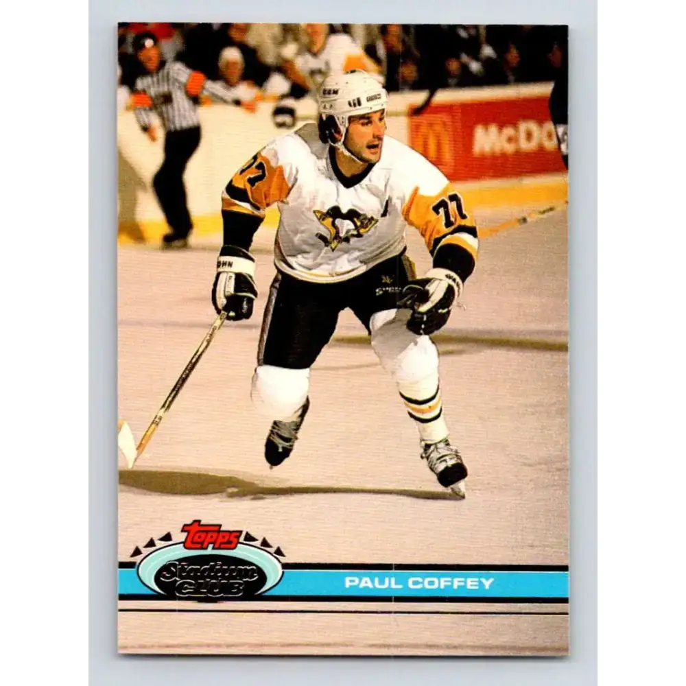 1991-92 Topps Stadium Club #212 Paul Coffey NM-MT Pittsburgh Penguins Hockey Card - Hockey Card Single