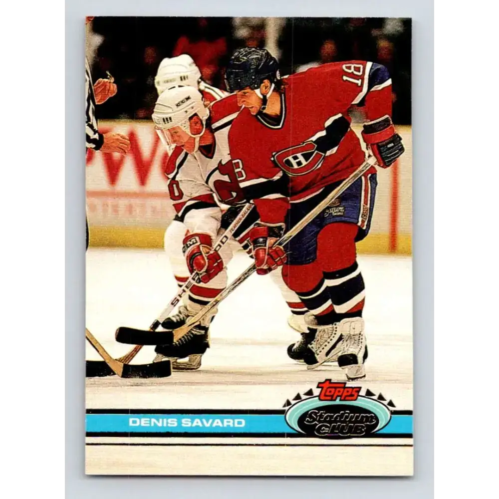 1991-92 Topps Stadium Club #213 Denis Savard NM-MT Montreal Canadiens Hockey Card - Hockey Card Single