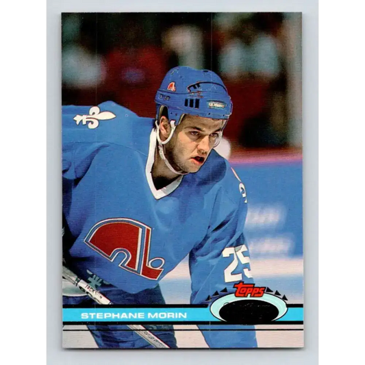 1991-92 Topps Stadium Club #216 Stephane Morin UER NM-MT Quebec Nordiques Hockey Card - Hockey Card Single
