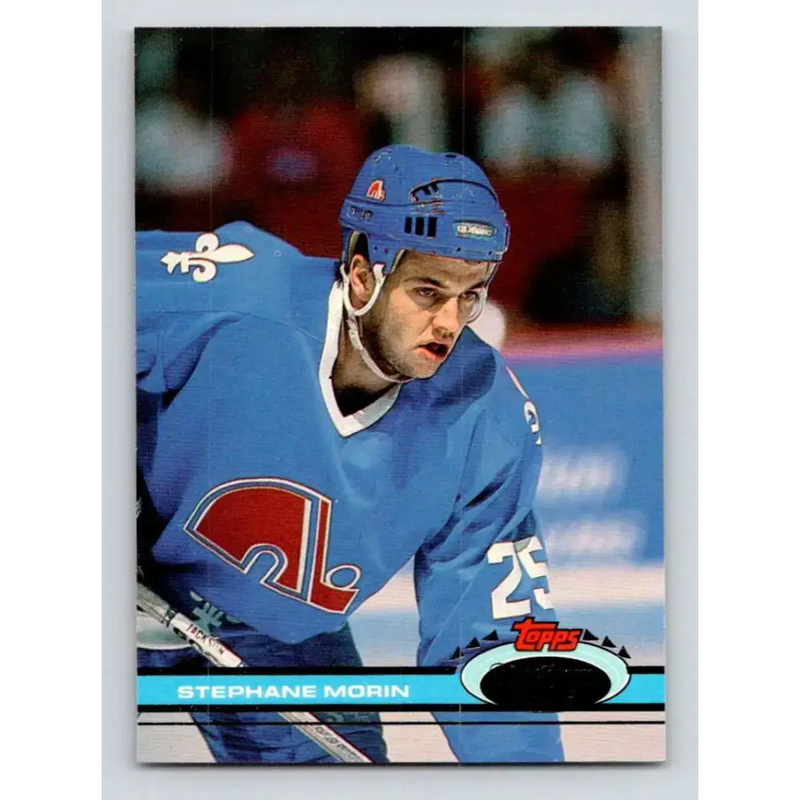 1991-92 Topps Stadium Club #216 Stephane Morin UER NM-MT Quebec Nordiques Hockey Card - Hockey Card Single
