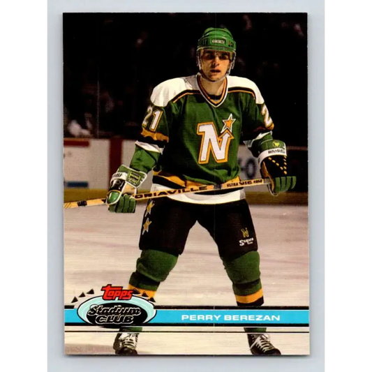 1991-92 Topps Stadium Club #227 Perry Berezan NM-MT Minnesota North Stars Hockey Card - Hockey Card Single