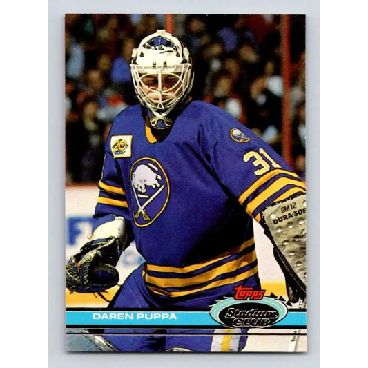 1991-92 Topps Stadium Club #231 Daren Puppa NM-MT Buffalo Sabres Hockey Card - Hockey Card Single
