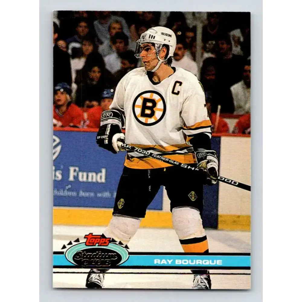 1991-92 Topps Stadium Club #233 Ray Bourque NM-MT Boston Bruins Hockey Card - Hockey Card Single