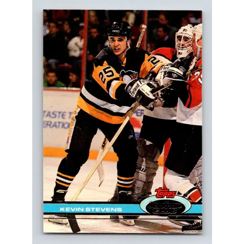 1991-92 Topps Stadium Club #234 Kevin Stevens NM-MT Pittsburgh Penguins Hockey Card - Hockey Card Single