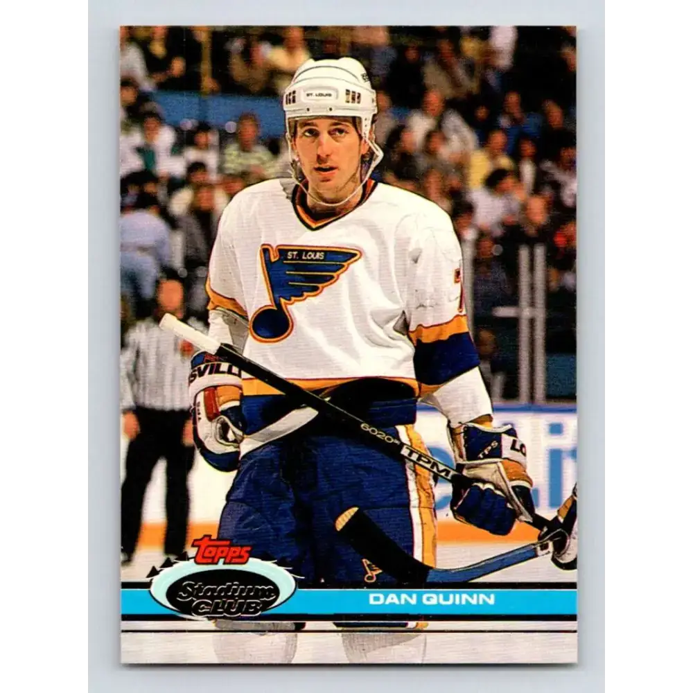 1991-92 Topps Stadium Club #243 Dan Quinn NM-MT St. Louis Blues Hockey Card - Hockey Card Single