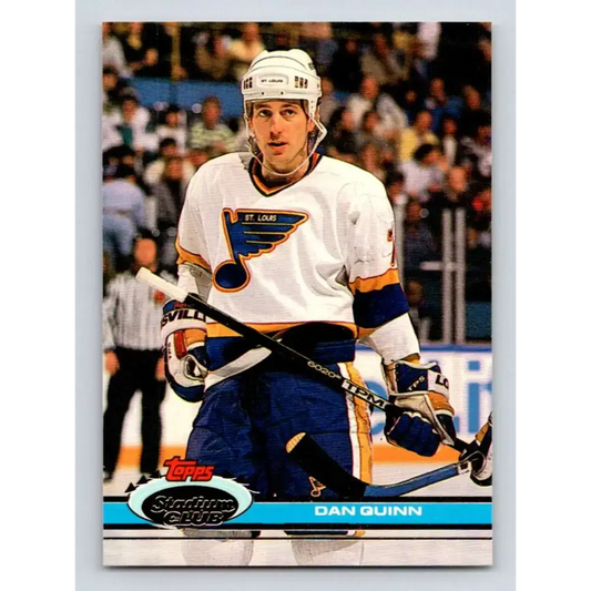 1991-92 Topps Stadium Club #243 Dan Quinn NM-MT St. Louis Blues Hockey Card - Hockey Card Single