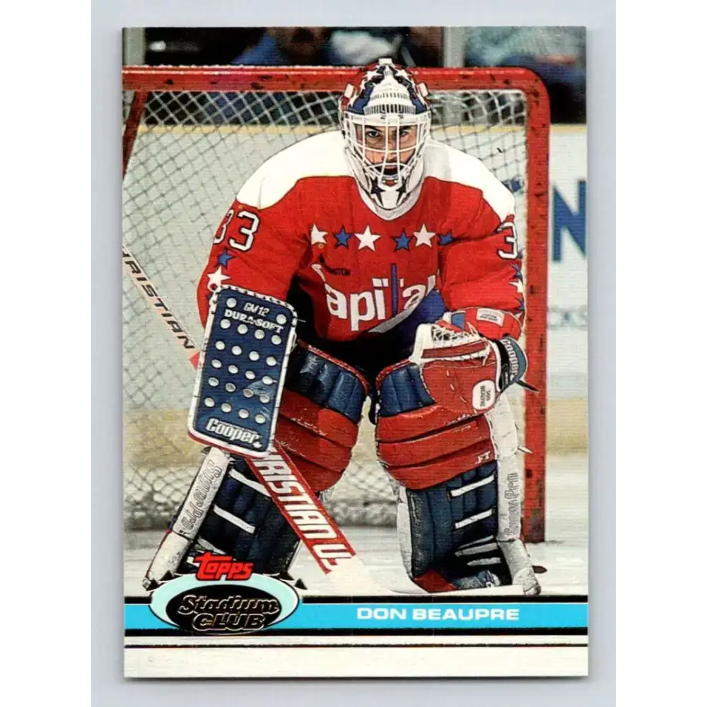 1991-92 Topps Stadium Club #246 Don Beaupre NM-MT Washington Capitals Hockey Card - Hockey Card Single