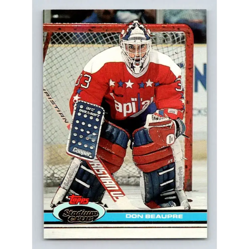 1991-92 Topps Stadium Club #246 Don Beaupre NM-MT Washington Capitals Hockey Card - Hockey Card Single