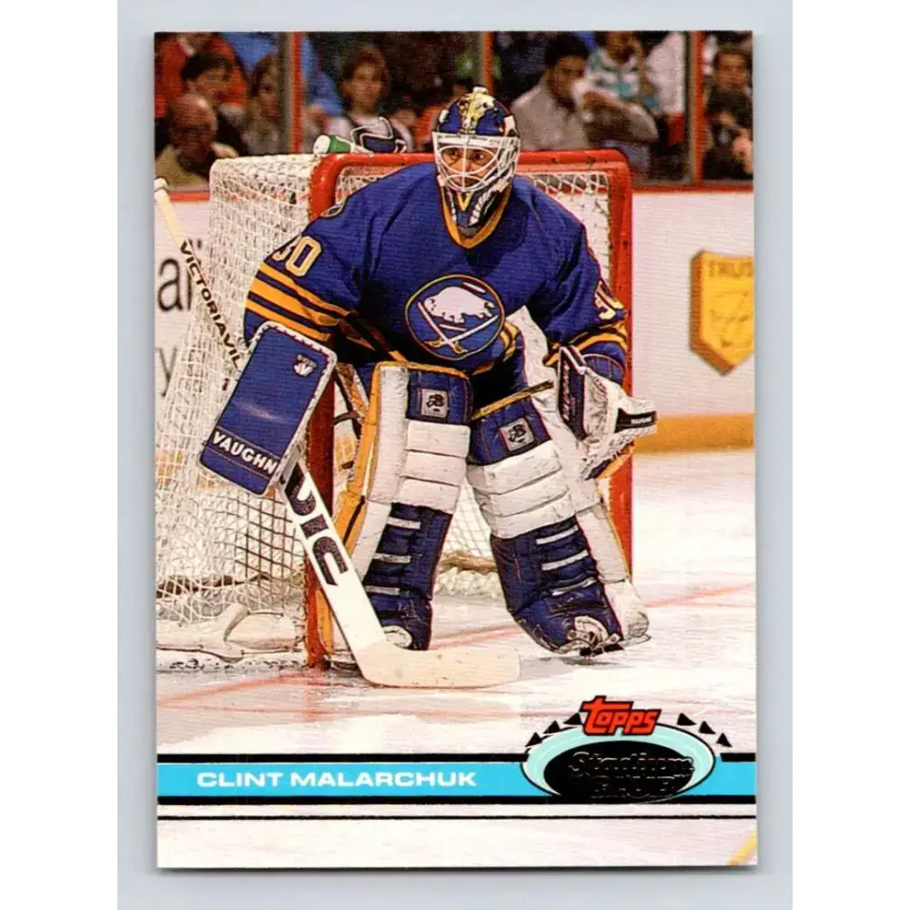 1991-92 Topps Stadium Club #251 Clint Malarchuk NM-MT Buffalo Sabres Hockey Card - Hockey Card Single