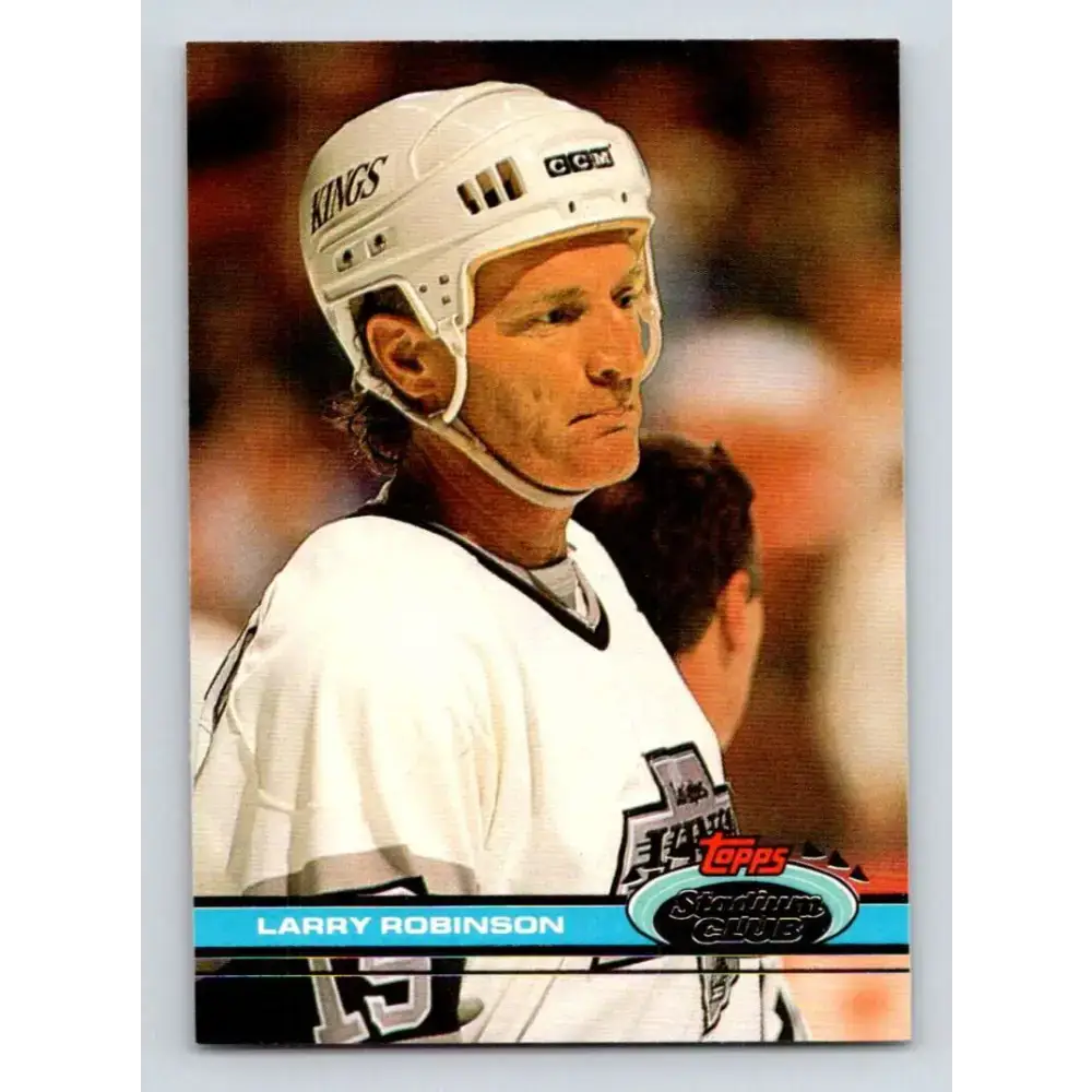 1991-92 Topps Stadium Club #252 Larry Robinson NM-MT Los Angeles Kings Hockey Card - Hockey Card Single