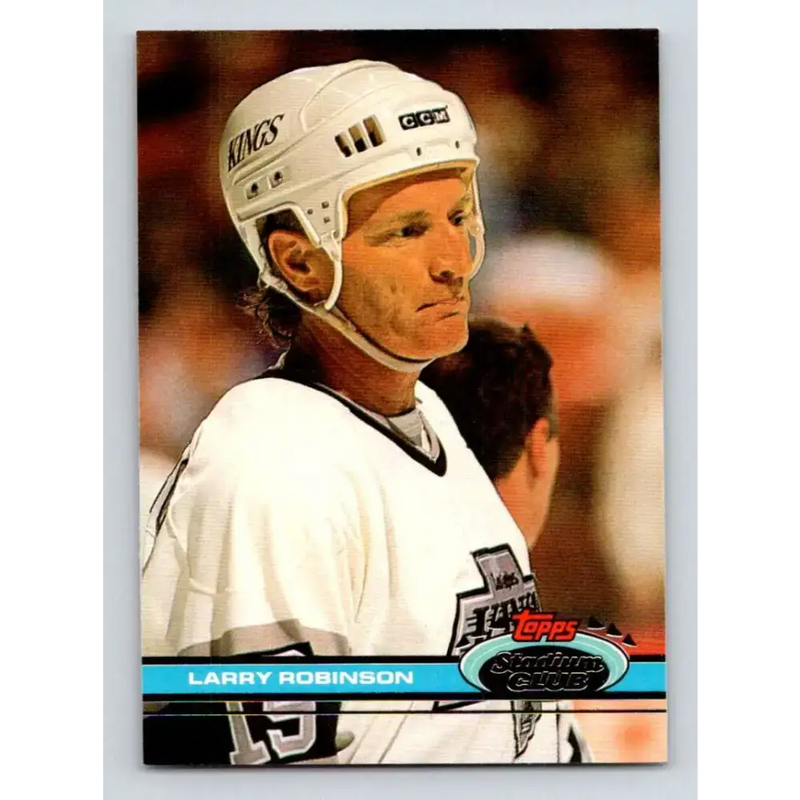 1991-92 Topps Stadium Club #252 Larry Robinson NM-MT Los Angeles Kings Hockey Card - Hockey Card Single