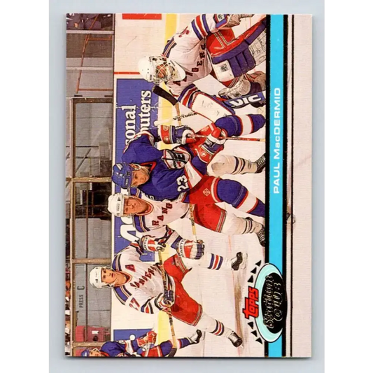 1991-92 Topps Stadium Club #254 Paul MacDermid NM-MT Winnipeg Jets Hockey Card - Hockey Card Single