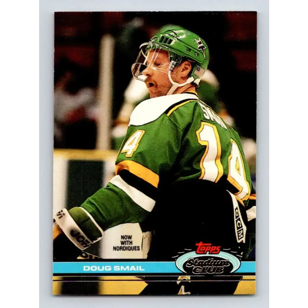 1991-92 Topps Stadium Club #255 Doug Smail NM-MT Quebec Nordiques Hockey Card - Hockey Card Single