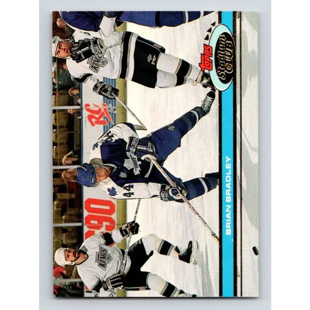 1991-92 Topps Stadium Club #257 Brian Bradley NM-MT Toronto Maple Leafs Hockey Card - Hockey Card Single