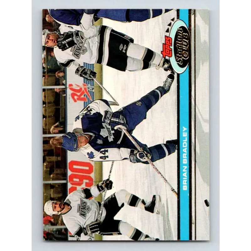 1991-92 Topps Stadium Club #257 Brian Bradley NM-MT Toronto Maple Leafs Hockey Card - Hockey Card Single