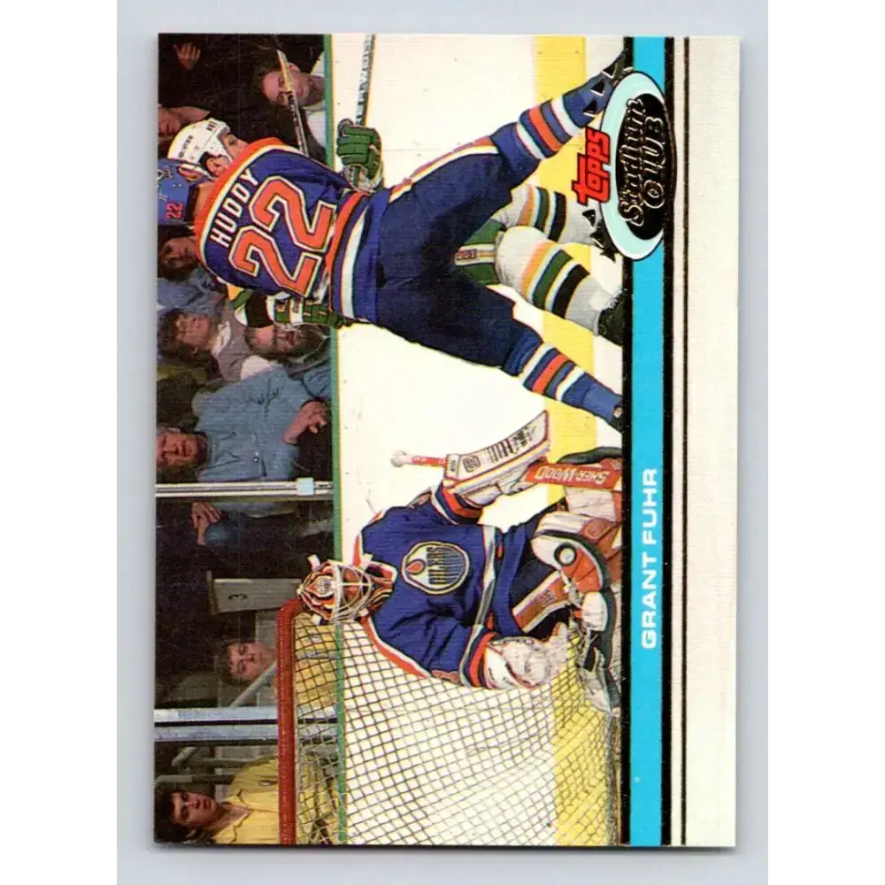 1991-92 Topps Stadium Club #258 Grant Fuhr NM-MT Edmonton Oilers Hockey Card - Hockey Card Single