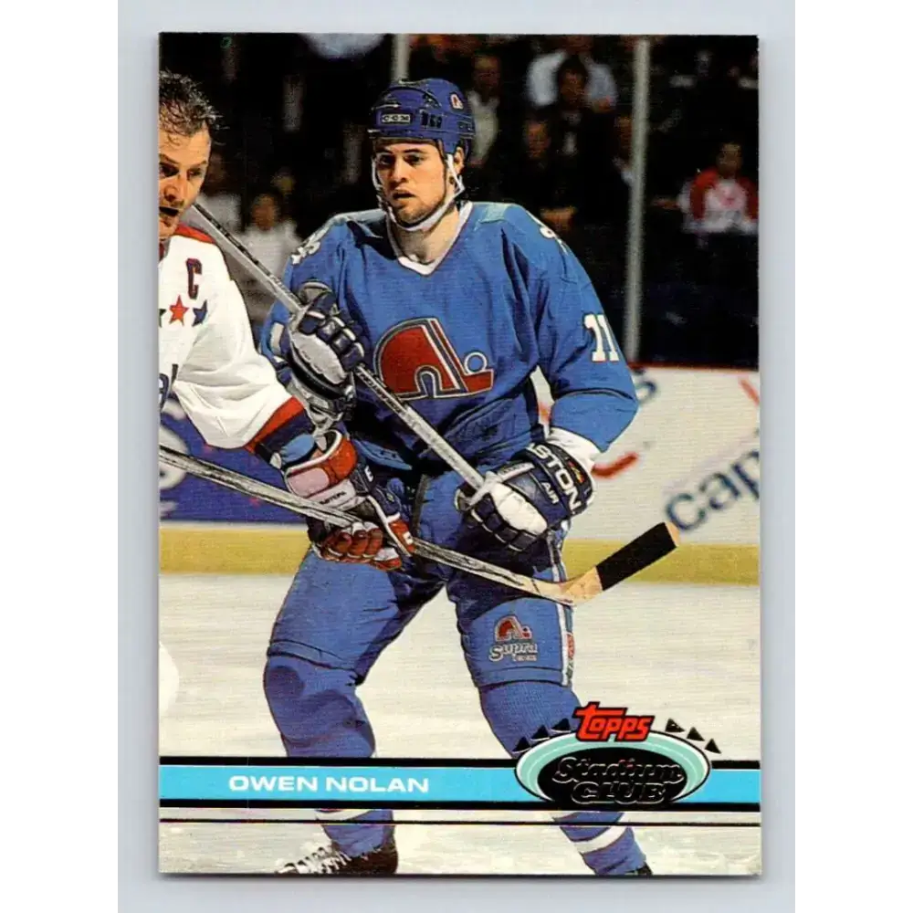 1991-92 Topps Stadium Club #259 Owen Nolan NM-MT Quebec Nordiques Hockey Card - Hockey Card Single