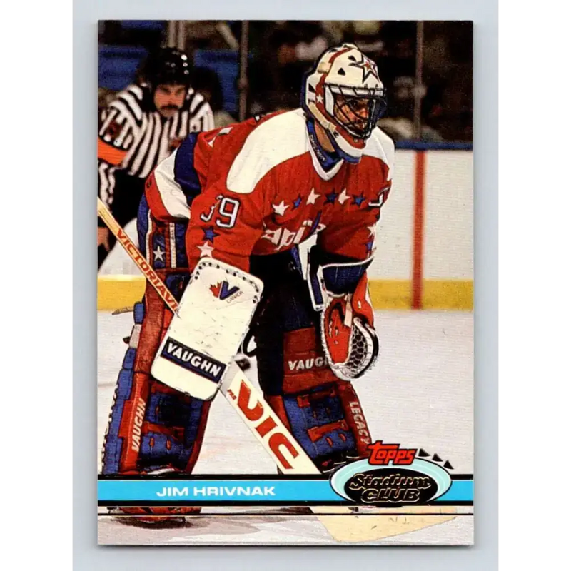 1991-92 Topps Stadium Club #264 Jim Hrivnak NM-MT Washington Capitals Hockey Card - Hockey Card Single