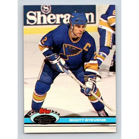 1991-92 Topps Stadium Club #265 Scott Stevens NM-MT St. Louis Blues Hockey Card - Hockey Card Single