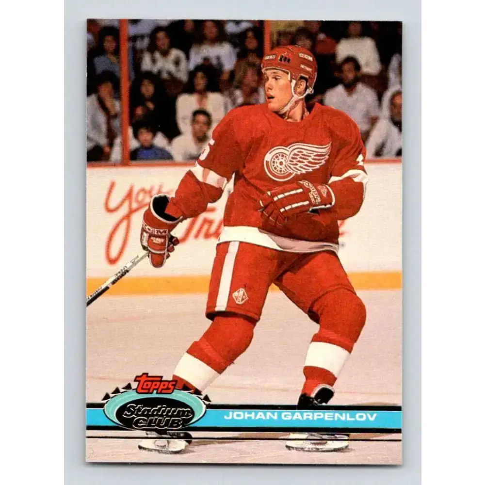 1991-92 Topps Stadium Club #268 Johan Garpenlov NM-MT Detroit Red Wings Hockey Card - Hockey Card Single
