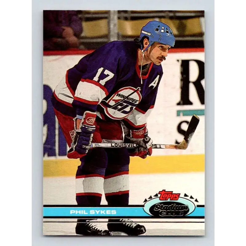 1991-92 Topps Stadium Club #271 Phil Sykes NM-MT Winnipeg Jets Hockey Card - Hockey Card Single