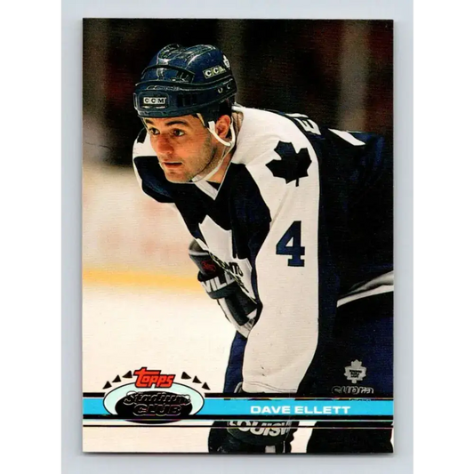 1991-92 Topps Stadium Club #274 Dave Ellett NM-MT Toronto Maple Leafs Hockey Card - Hockey Card Single
