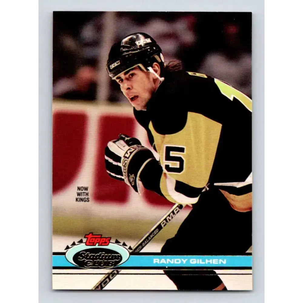 1991-92 Topps Stadium Club #275 Randy Gilhen NM-MT Los Angeles Kings Hockey Card - Hockey Card Single