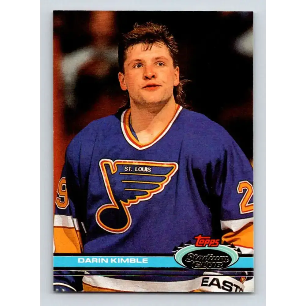 1991-92 Topps Stadium Club #278 Darin Kimble NM-MT St. Louis Blues Hockey Card - Hockey Card Single