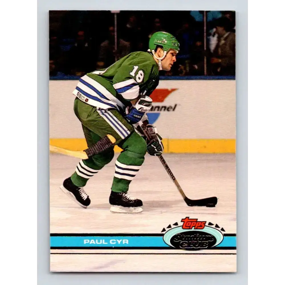 1991-92 Topps Stadium Club #279 Paul Cyr NM-MT Hartford Whalers Hockey Card - Hockey Card Single