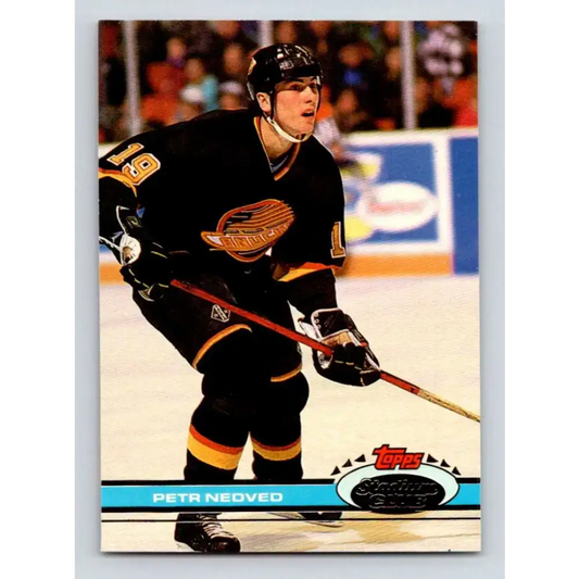 1991-92 Topps Stadium Club #280 Petr Nedved NM-MT Vancouver Canucks Hockey Card - Hockey Card Single