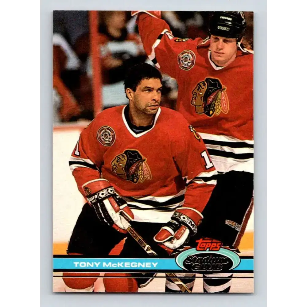 1991-92 Topps Stadium Club #281 Tony McKegney NM-MT Chicago Blackhawks Hockey Card - Hockey Card Single
