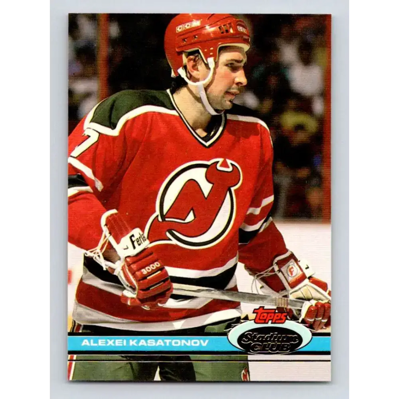 1991-92 Topps Stadium Club #282 Alexei Kasatonov NM-MT New Jersey Devils Hockey Card - Hockey Card Single