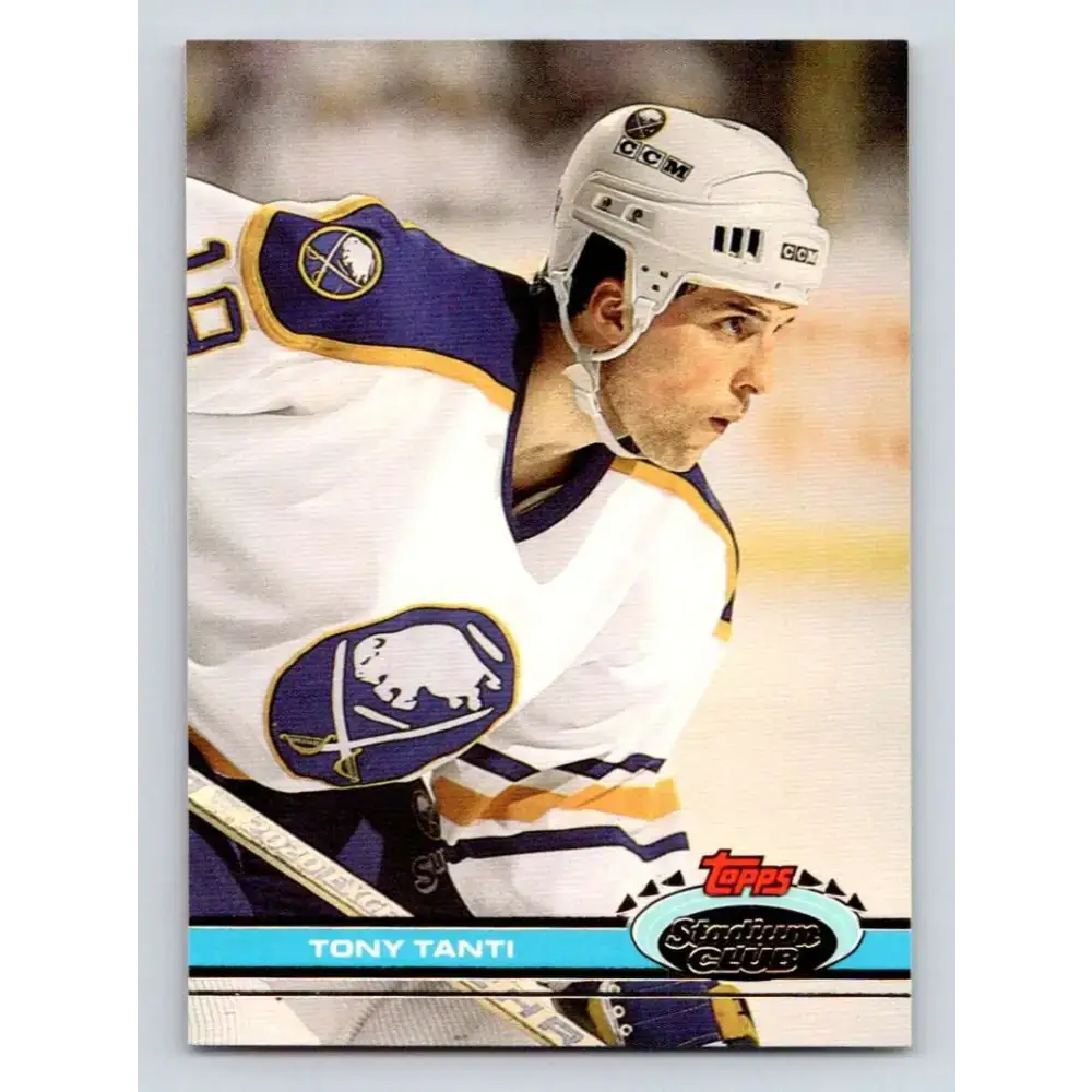 1991-92 Topps Stadium Club #285 Tony Tanti NM-MT Buffalo Sabres Hockey Card - Hockey Card Single