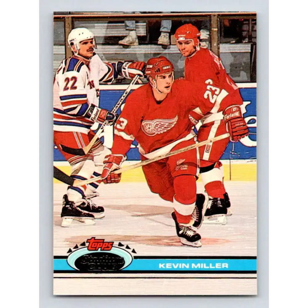 1991-92 Topps Stadium Club #286 Kevin Miller NM-MT Detroit Red Wings Hockey Card - Hockey Card Single