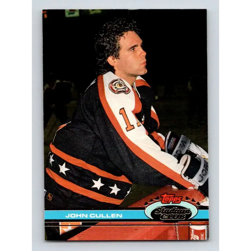 1991-92 Topps Stadium Club #289 John Cullen NM-MT Hartford Whalers Hockey Card - Hockey Card Single