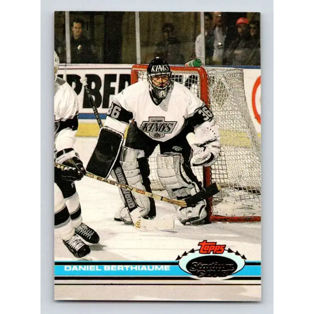 1991-92 Topps Stadium Club #290 Daniel Berthiaume NM-MT Los Angeles Kings Hockey Card - Hockey Card Single