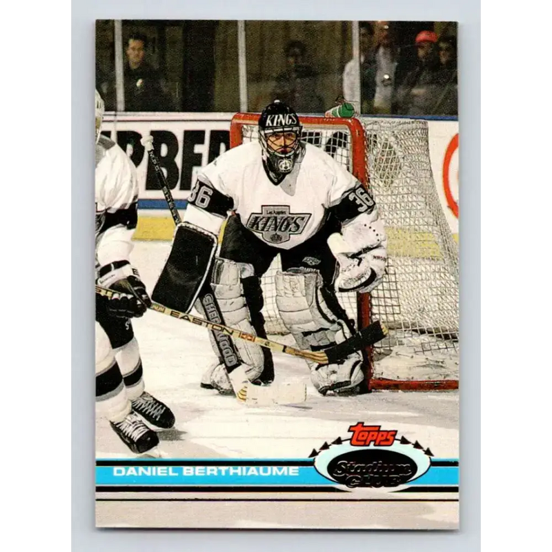 1991-92 Topps Stadium Club #290 Daniel Berthiaume NM-MT Los Angeles Kings Hockey Card - Hockey Card Single